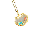 Zarte handwerkliche Silber Halskette