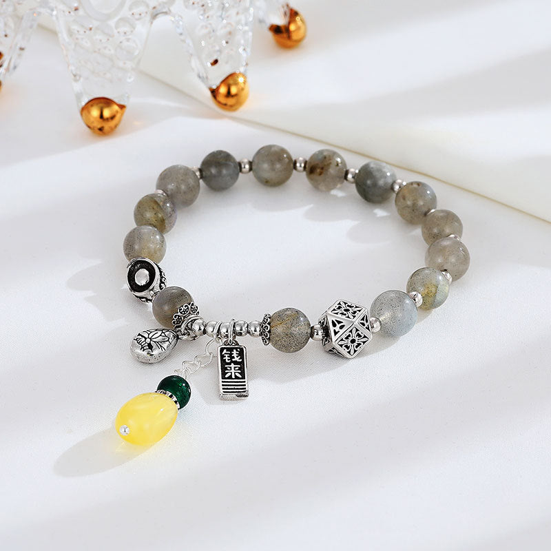 Zarte handwerkliche Silber Armband