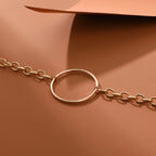 Zarte handwerkliche Gold Halskette