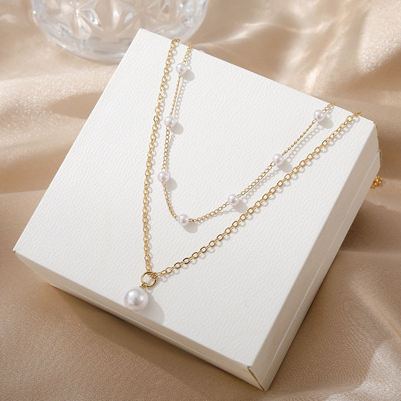 Schöne Perlen Halskette mit einzigartigem Stil