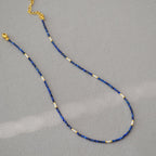 Zarte handwerkliche Perlen Halskette