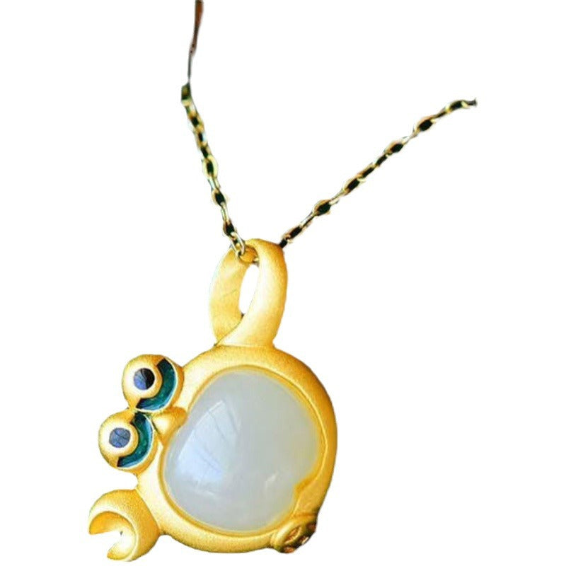 Zarte handwerkliche Gold Halskette