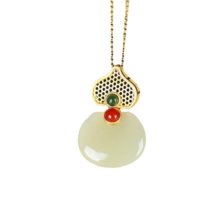 Schöne Gold Halskette mit einzigartigem Stil