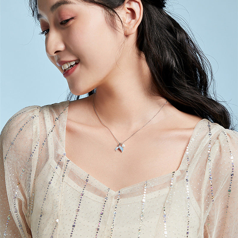 Zarte handwerkliche Perlen Halskette