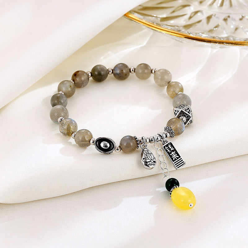 Zarte handwerkliche Silber Armband