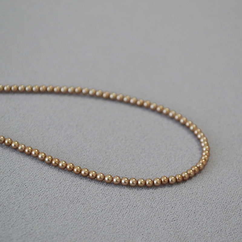 Zarte handwerkliche Perlen Halskette