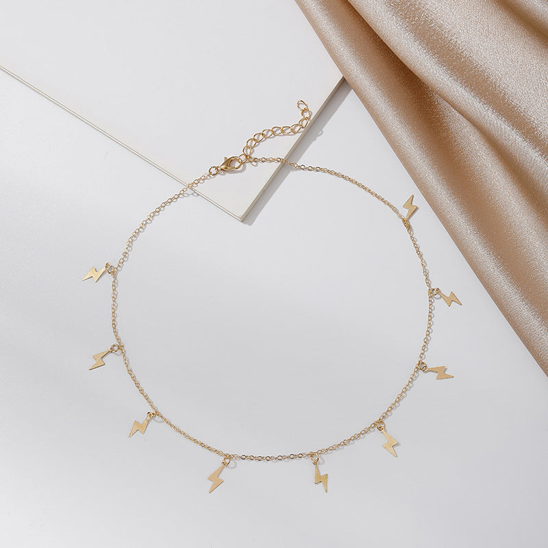 Zarte handwerkliche Gold Halskette