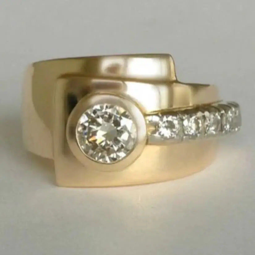 Handgefertigte Vintage Gold Ring