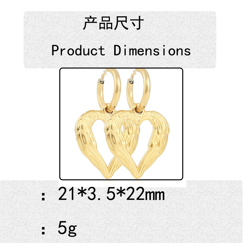 Charmante Gold Ohrring für jeden Anlass