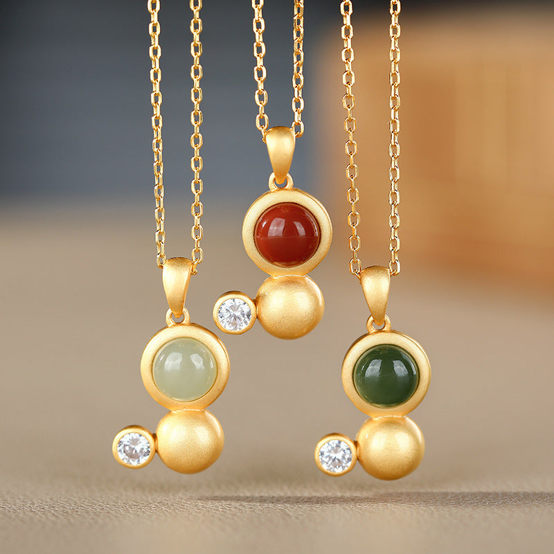 Zarte handwerkliche Silber Halskette