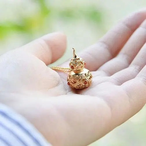 Zarte handwerkliche Gold Halskette