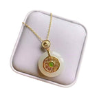 Zarte handwerkliche Gold Halskette