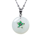 Zarte handwerkliche Silber Halskette