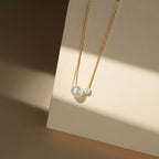 Zarte handwerkliche Perlen Halskette