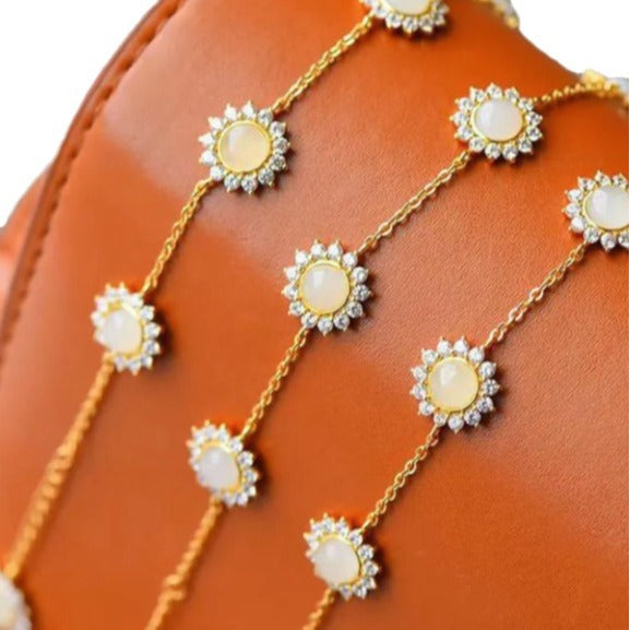 Handgefertigte Vintage Gold Armband