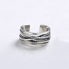 Handgefertigte Vintage Silber Ring