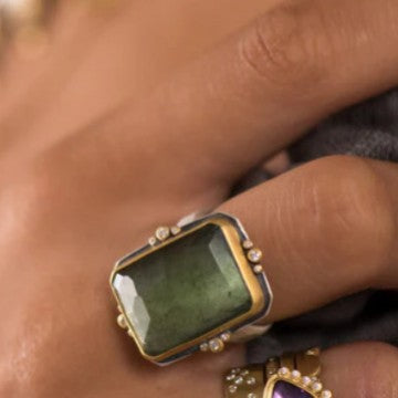 Handgefertigte Vintage Gold Ring