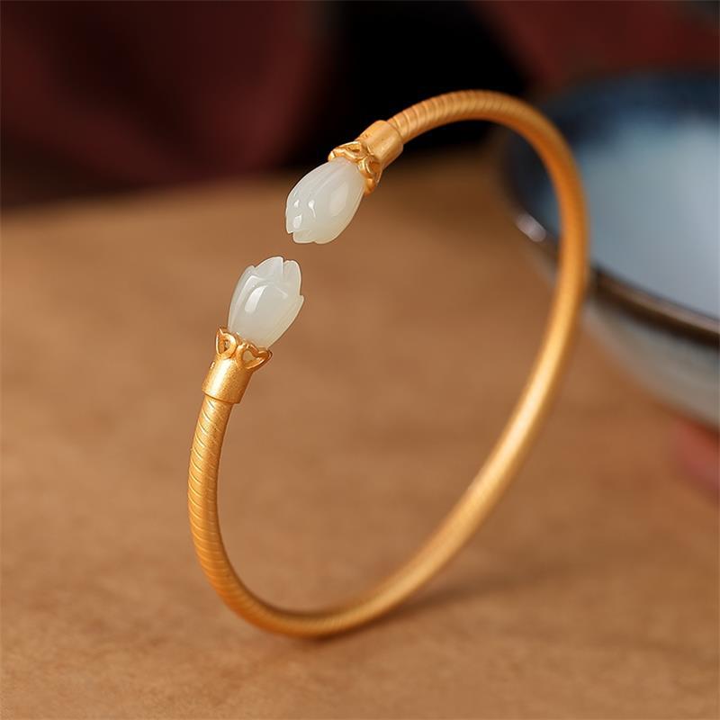 Zarte handwerkliche Gold Armband