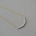 Zarte handwerkliche Perlen Halskette