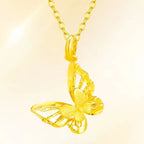 Zarte handwerkliche Gold Halskette