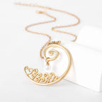 Zarte handwerkliche Gold Halskette