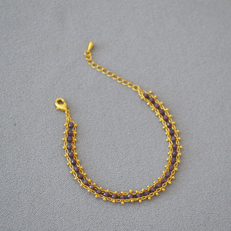 Handgefertigte Vintage Gold Armband