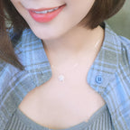 Zarte handwerkliche Silber Halskette