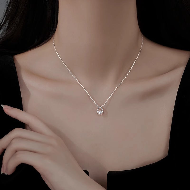 Schöne Perlen Halskette mit einzigartigem Stil