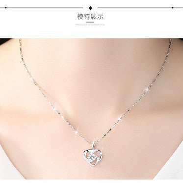 Zarte handwerkliche Silber Halskette