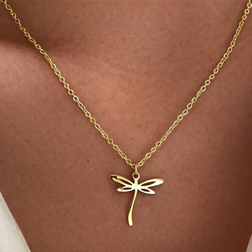 Handgefertigte Vintage Gold Halskette