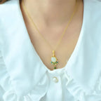 Zarte handwerkliche Silber Halskette