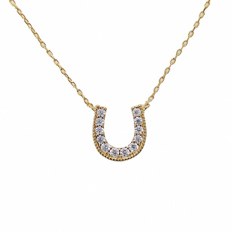 Handgefertigte Vintage Gold Halskette