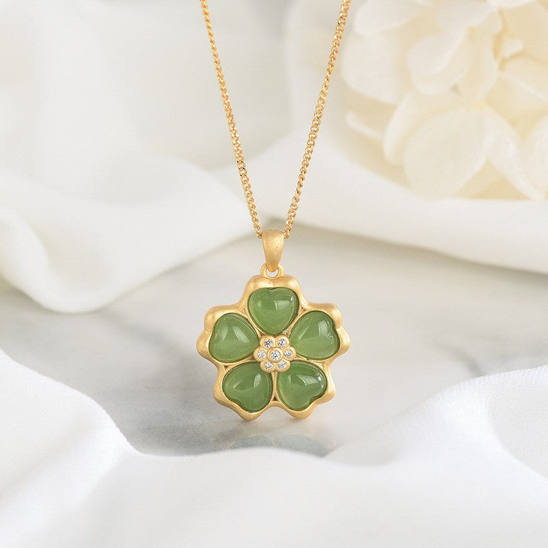 Zarte handwerkliche Gold Halskette