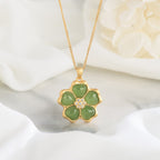 Zarte handwerkliche Gold Halskette