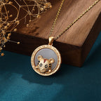 Schöne Gold Halskette mit einzigartigem Stil