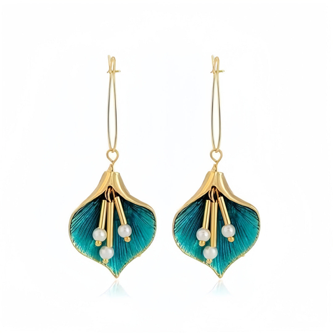 Handgefertigte Vintage Perlen Ohrring