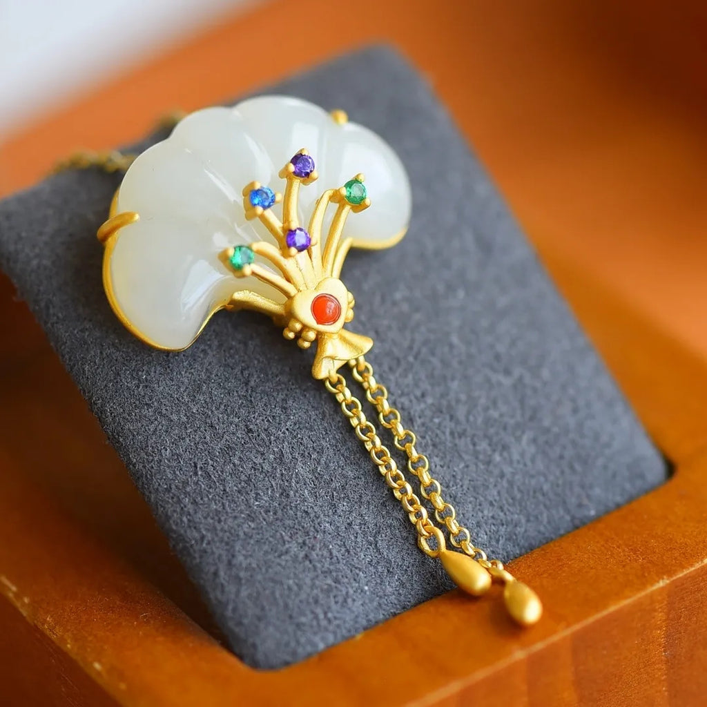 Schöne Silber Halskette mit einzigartigem Stil