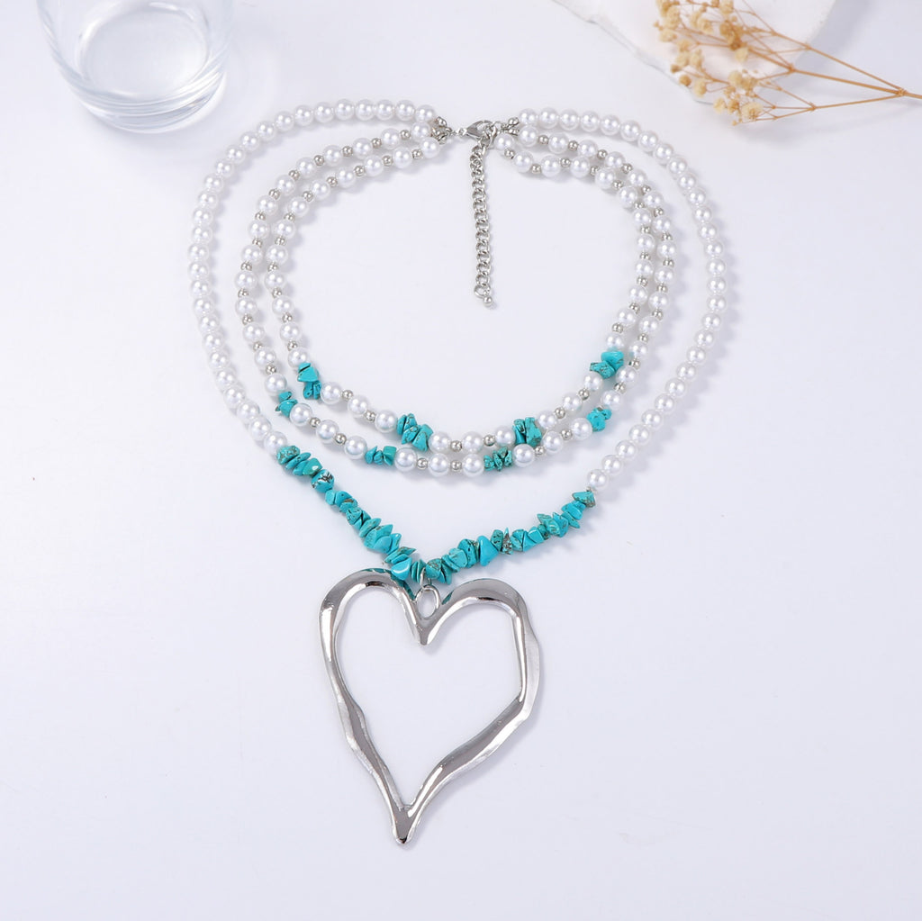 Zarte handwerkliche Perlen Halskette