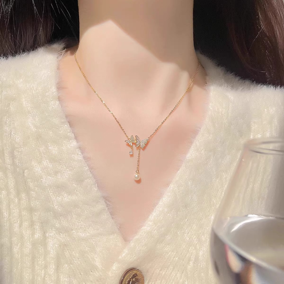 Charmante Perlen Halskette für jeden Anlass