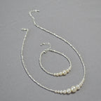 Zarte handwerkliche Silber Halskette