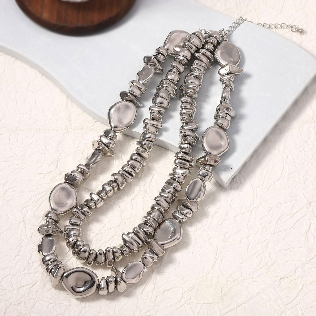 Schöne Silber Halskette mit einzigartigem Stil