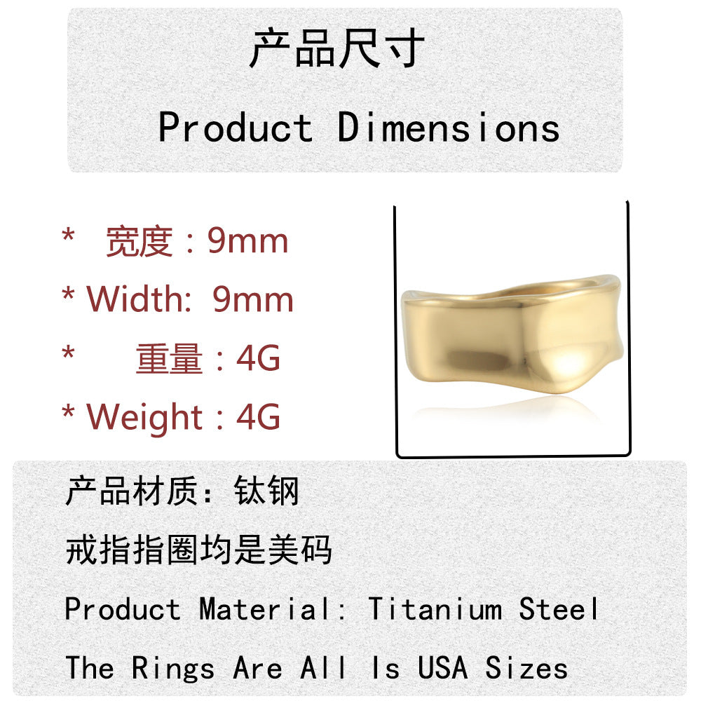 Zarte handwerkliche Gold Ring