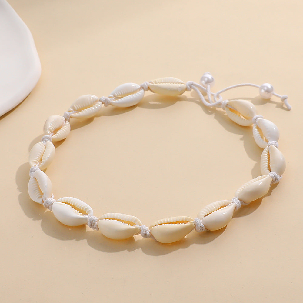 Zarte handwerkliche Perlen Halskette