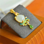 Zarte handwerkliche Silber Halskette