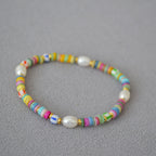 Zarte handwerkliche Perlen Halskette