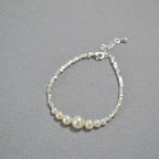 Zarte handwerkliche Silber Halskette