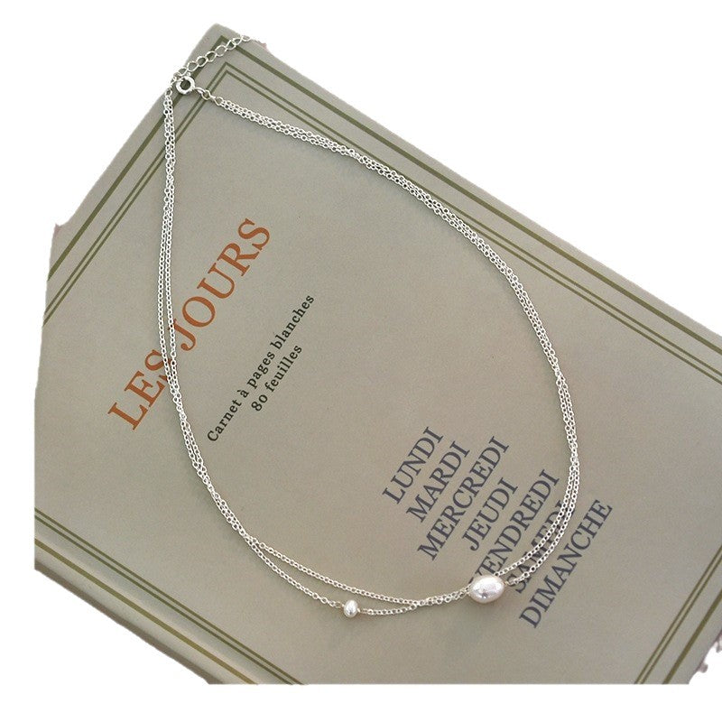 Zarte handwerkliche Perlen Halskette