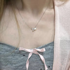 Handgefertigte Vintage Perlen Halskette