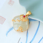 Zarte handwerkliche Gold Halskette