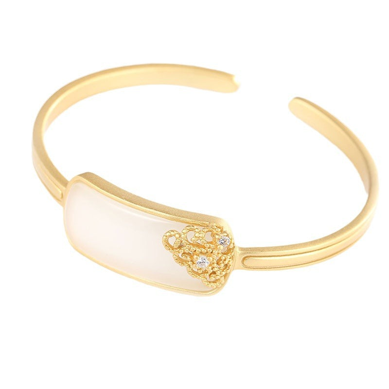 Zarte handwerkliche Silber Armband